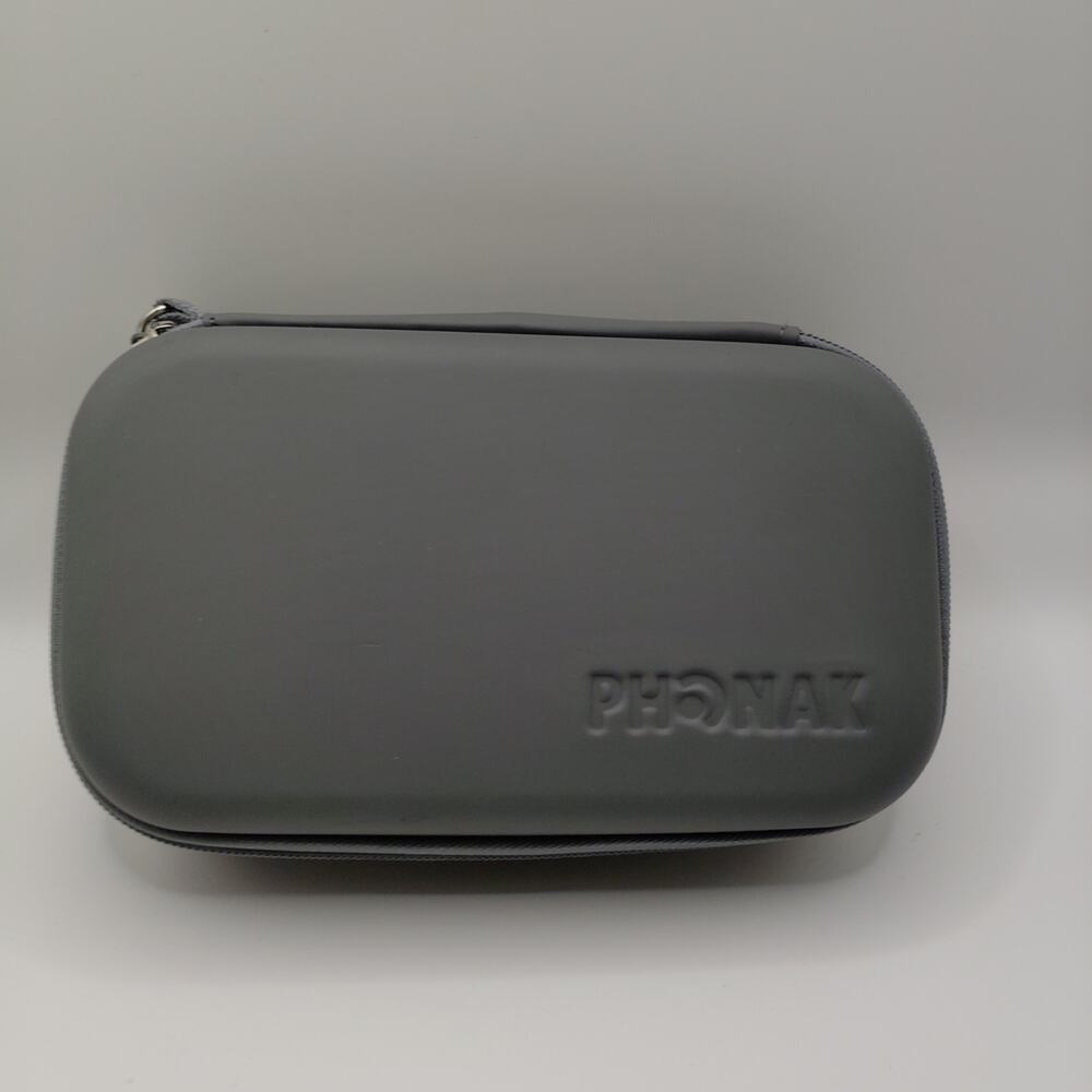 Phonak Hearing Aid Storage Hard Case Replacement Travel Box Gray Only